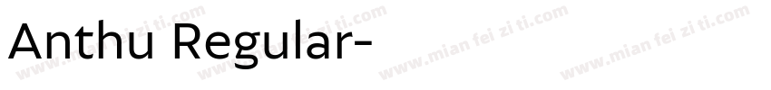 Anthu Regular字体转换